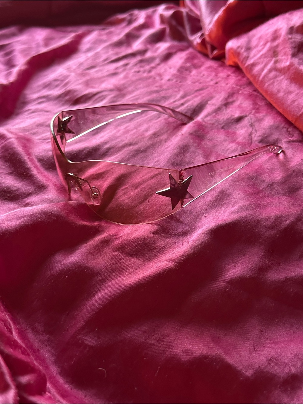 Light Pink Y2K Sunglasses